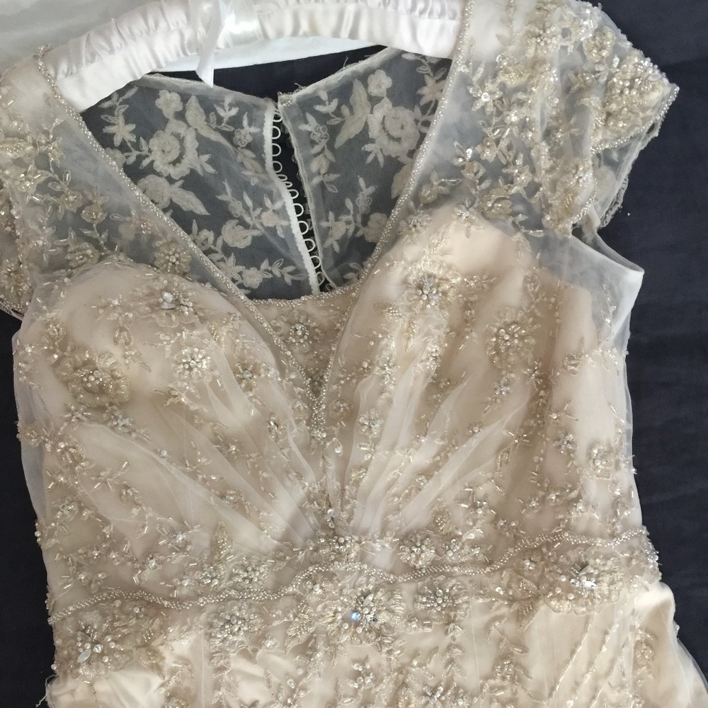 Maggie Sottero Champagne Couture Wedding Gown